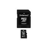 Intenso micro SD 64GB SDXC card class 10 3413490