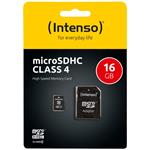 INTENSO Micro SDHC karta 16GB Class4 3403470