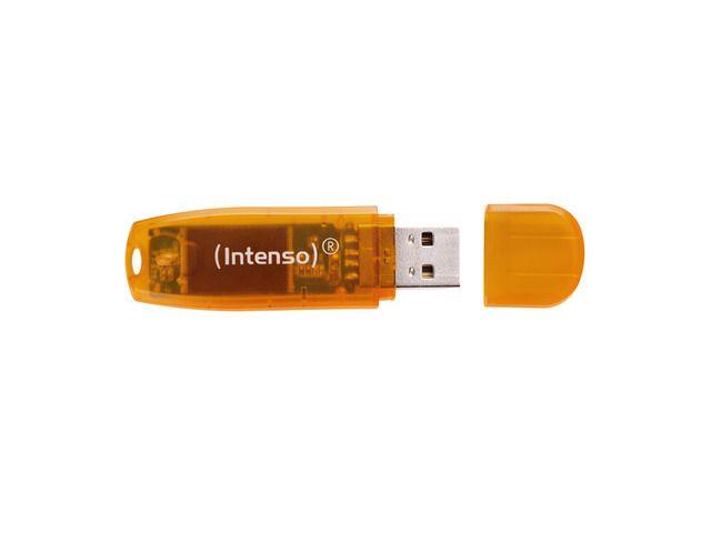 Intenso RAINBOW LINE ORANGE 64GB USB 2.0 flashdisk 3502490