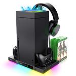 iPega XBX024S Multifunctional charging RGB stand with cooling for Xbox, black 57983122487
