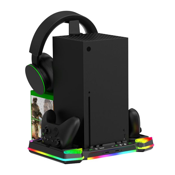 iPega XBX025S Xbox Series X, Wireless controller, Wireless headset dock s RGB, black PG-XBX025S
