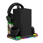 iPega XBX025S Xbox Series X, Wireless controller, Wireless headset dock s RGB, black PG-XBX025S