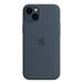 iPhone 14+ Silicone Case with MS - Storm Blue MPT53ZM/A