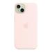 iPhone 15 Plus Silicone Case with MagSafe - Light Pink MXQV3ZM/A
