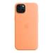 iPhone 15 Plus Silicone Case with MagSafe - Orange Sorbet MT173ZM/A