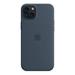 iPhone 15 Plus Silicone Case with MagSafe - Storm Blue MT123ZM/A