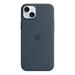 iPhone 15 Plus Silicone Case with MagSafe - Storm Blue MT123ZM/A