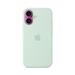 iPhone 16 Silicone Case with MS - Aquamarine MDGP4ZM/A