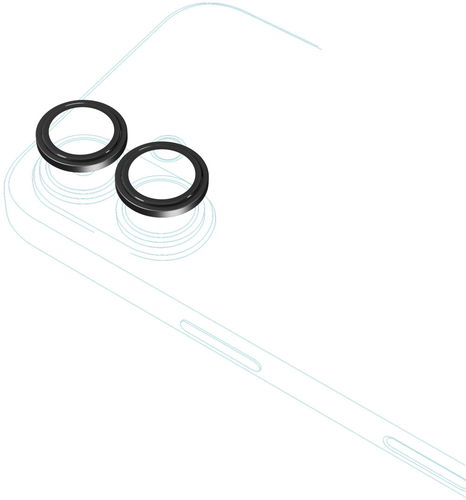 iStores by Epico Aluminium Lens Protectors Číry obraz iPhone 17 - čierna 93912151300012