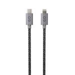 iStores by EPICO FABRIC BRAIDED CABLE C to Lightning 1.2m - space grey 9915101300203