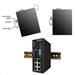 ISW-514PTF, PoE switch 4x 10/100BaseTX+ 1x 100FX(SFP), 802.3af až 60W, DIN, IP30, -40~75 st.C
