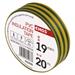 Izolačná páska PVC 19mm / 20m zelenožltá 8595025342430
