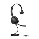 Jabra Evolve2 40 SE/Mono/USB/Drát/MS/Černá 24189-899-999