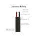 Kabel AVACOM MFI-120K USB - Lightning, MFi certifikace, 120cm, černá DCUS-MFI-120K
