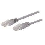Kabel C-TECH patchcord Cat5e, UTP, šedý, 10m CB-PP5-10