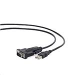 Kabel CABLEXPERT adapter USB-serial 1,5m 9 pin (com), černý KAB051C3B