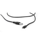 Kabel CABLEXPERT MicroUSB oboustranný univerzální konektor, 1,8m, černý