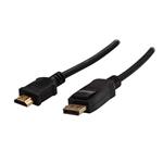 Kabel DisplayPort M- HDMI M, 1m, čierna, Logo, blister KM010DIFQL