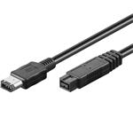 Kábel FireWire 800, 1394B 9pin-6pin 1,8 m kfib96-2