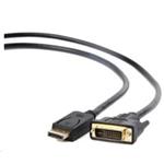 Kabel Gembird DisplayPort na DVI, M/M, 3m CC-DPM-DVIM-3M