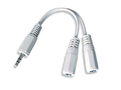 Kabel GEMBIRD rozdvojka jack 3,5mm na 2x3,5mm M/F, 10cm, audio