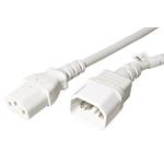 Kábel goobay síťový prodlužovací, IEC320 C14 - IEC320 C13 3m, bílý 19.92.1513