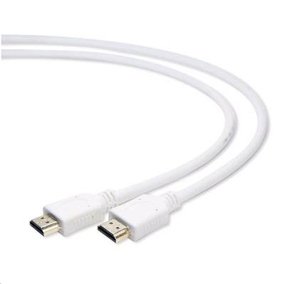 kábel HDMI 1.4 Samec/Samec, 1m biely, CABLEXPERT CC-HDMI4-W-1M