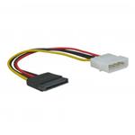 Kábel k hardisku napájecí, DC SATA M- DC 5,25" M, 0.2m, color KVHK020101