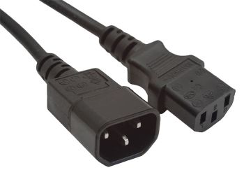 kábel napájací predl., C13-C14 (PC-Monitor), 1mm2, 3m, CABLEXPERT PC-189-VDE-3M