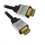 Kábel PREMIUMCORD HDMI A - HDMI A M/M 2 m pozlátené a kovové HQ konektory, 4K KPHDMG2