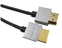 Kábel PREMIUMCORD Slim HDMI, 1 m, High Speed + Ethernet (v1.4), pozlátené konektory kphdmes1