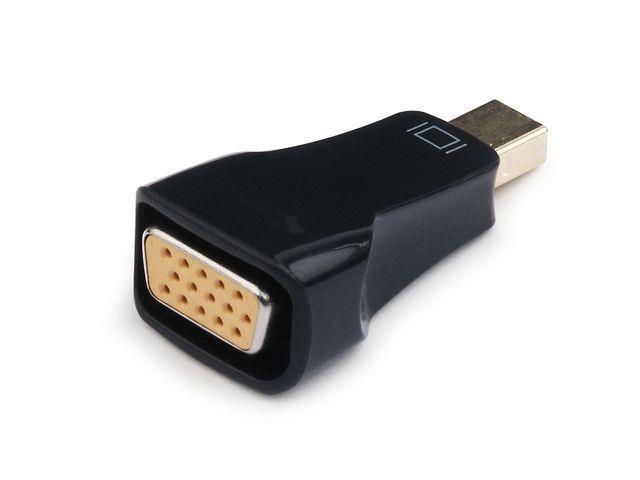 Kabel red. miniDisplayport na VGA, M/F, černá A-mDPM-VGAF-01