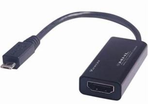 Kábel, redukcia MHL adaptér micro USB/HDTV na HDMI (napr. k mobilu) SKREDMICROUSBHDMI