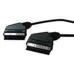 Kabel Scart M- Scart M, SCART, 1m, čierna, Logo, blister 29244