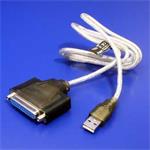 Kábel USB (1.1), USB A M- 25 pin F, 0.9m, čierny, IEEE 1284 KVUR020Z01
