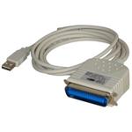 Kábel USB (1.1), USB A M- LPT M, 2m, čierny, IEEE 1284 KVUR020R01