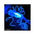 Kábel USB (1.1), USB A M- svítící drát, 1.5m, modrý, blistr AK-15-NSBLUSB