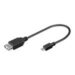 Kabel USB 2.0 A/MICRO-B 1,0m cierny W.62334