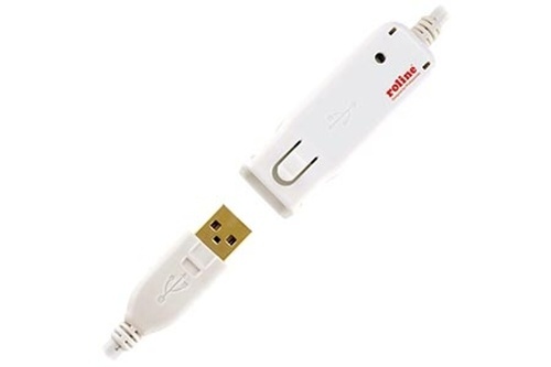 Kábel USB 2.0 aktivní prodlužovací adaptér 12m, bílý 12.04.1086