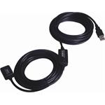 Kábel USB 2.0 aktivní prodlužovací adaptér 25m, černý ku2rep25