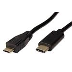Kábel USB 2.0 kabel microUSB B(M) - USB C(M), 0,6m 11.92.9004