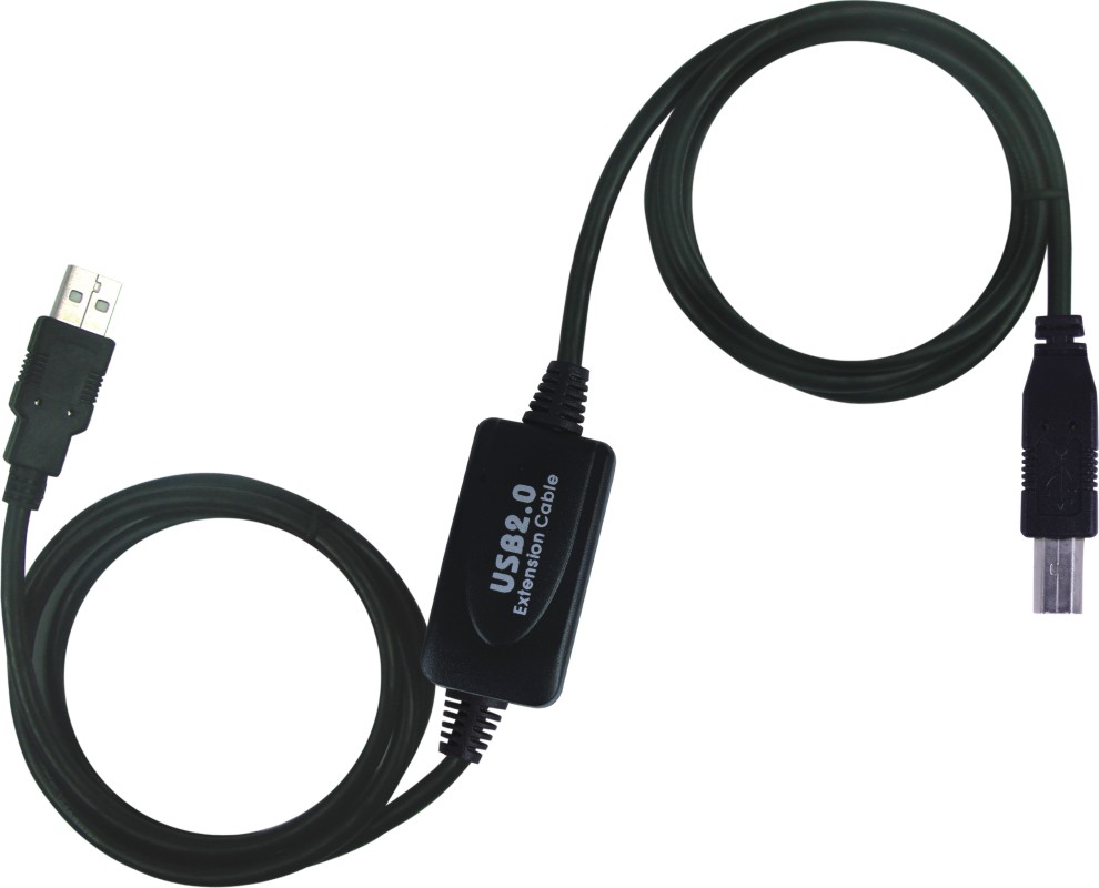 Kábel USB 2.0 repeater a propojovací kabel A/M-B/M 20m ku2rep20ab