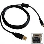 Kábel USB (2.0), USB A M- 8 pin M, 1.8m, čierny, Logo, blistr, MINOLTA 31179