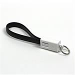 Kábel USB (2.0), USB A M- USB micro M, 0.2m, čierny, Logo, blistr, kľúčenka KUAMXJS02BQL