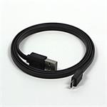 Kábel USB (2.0), USB A M- USB micro M, 1m, reversible, čierny, Logo, blistr KURSXJS10BQL