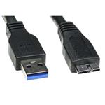 Kábel USB (3.0), USB A M- USB micro B M, 0.5m, čierny KVU3005U01
