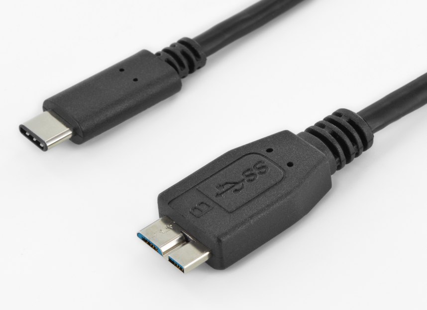 Kábel USB 3.1 konektor C/male - USB 3.0 konektor Micro-B/male ,0,6m ku31cmb06bk