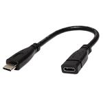 Kábel USB 3.1 USB C(M) - USB C(F) predlžovací, 0,15m 11.02.9015