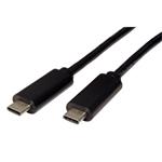 Kábel USB (3.1), USB C M- USB C M, 0.5m, čierny, plastic bag KUEHXTX05A01