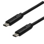 Kábel USB (3.2 gen 2), USB C M- USB C M, 1m, 10 Gb/s, 5V/3A, čierny KUEHETS10B01